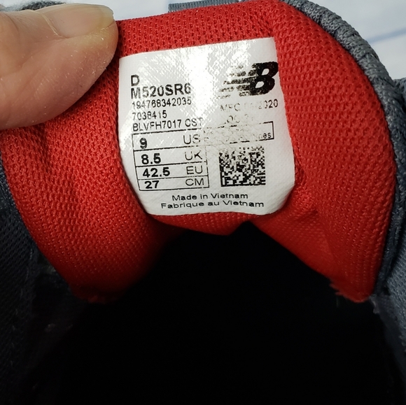 New Balance B52 Red Gray Running Shoes 
